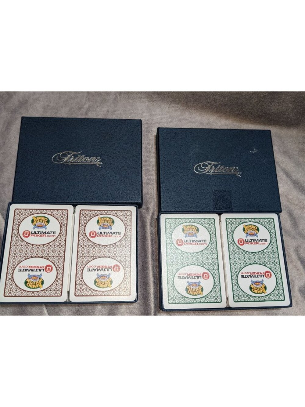 Triton Poker Cards Set Of 2 Decks 108 Cards Each Jumbo Index Ultimate Poker